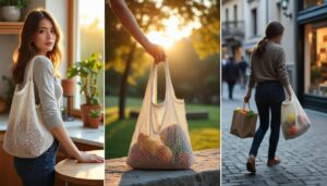 Les utilisations surprenantes du sac cabas en filet recyclé au quotidien