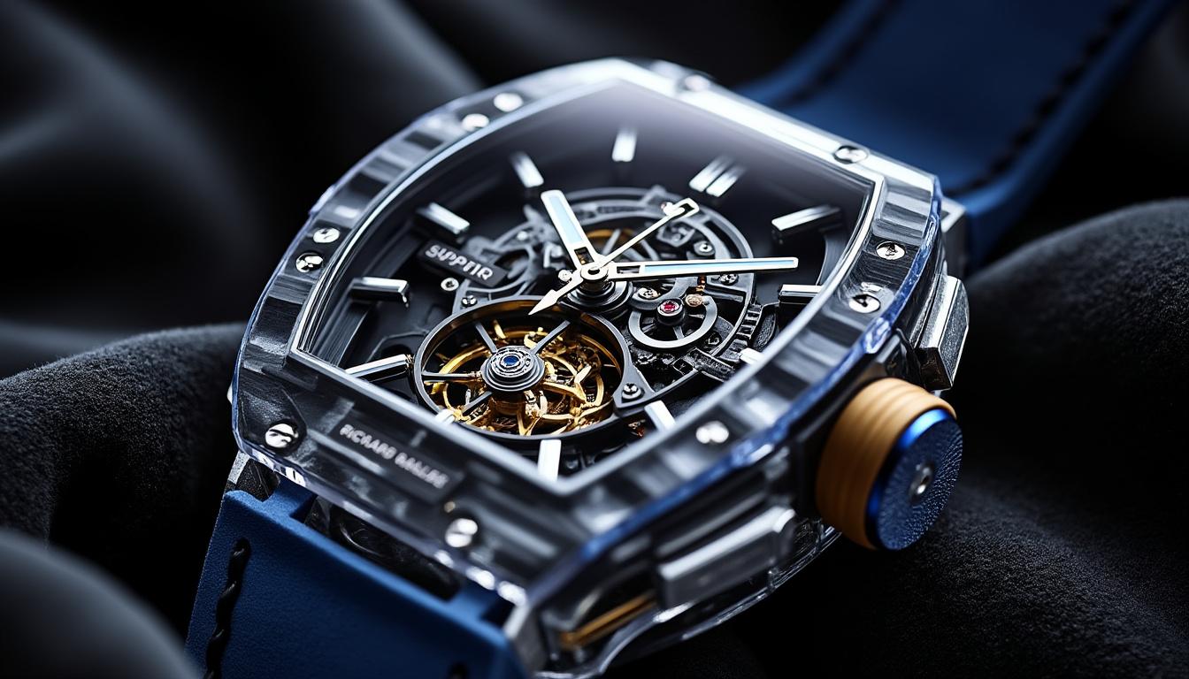 découvrez la richard mille rm 75-01 sapphire, une montre d’exception aux finitions luxueuses et au design unique, dont le prix s’élève à celui d’une villa. plongez dans l’univers des montres de prestige où beauté et exclusivité se conjuguent au poignet.