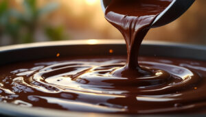 Fontaine de chocolat noir : les tendances et idées de présentation