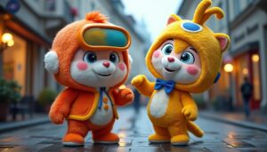 Les mascottes à Zurich en Suisse : entre divertissement et communication