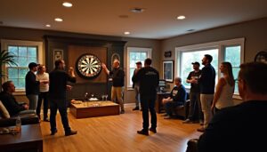 Tournoi de fléchettes maison : préparer le lieu pour les compétitions
