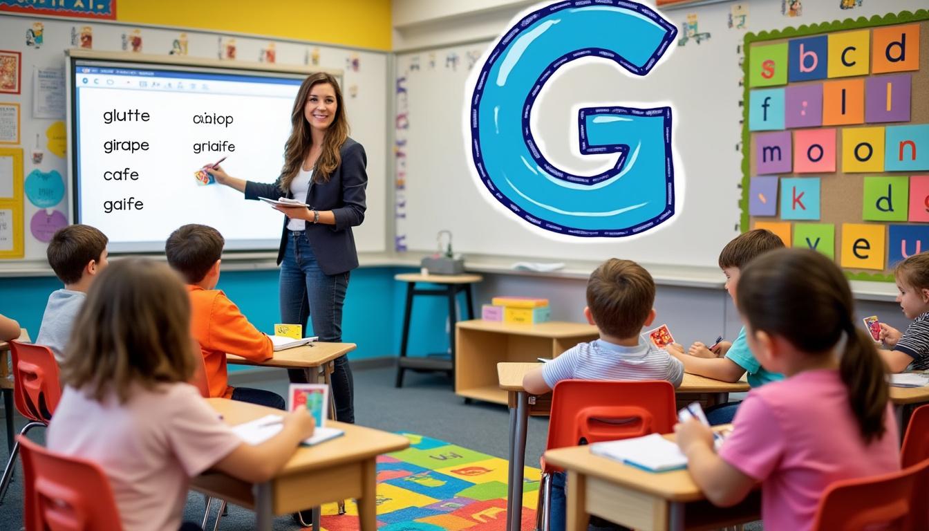 découvrez une liste complète de mots en français commençant par la lettre g, une ressource idéale pour les enseignants souhaitant enrichir leur vocabulaire et leurs activités pédagogiques.