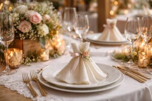 Pliage de serviette en robe pour un mariage : conseils pour le choisir en fonction du thème
