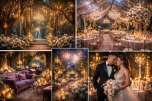 Des idées de thèmes pour un mariage glamour et romantique qui sortent de l&rsquo;ordinaire