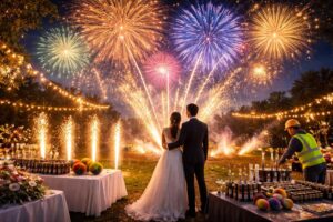 Les options disponibles et leur impact sur le prix d’un feu d’artifice pour un mariage