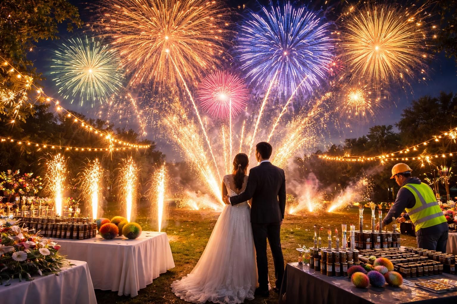 découvrez les différentes options disponibles pour un feu d'artifice de mariage et leur impact sur le prix afin de choisir le spectacle pyrotechnique idéal pour votre journée spéciale.