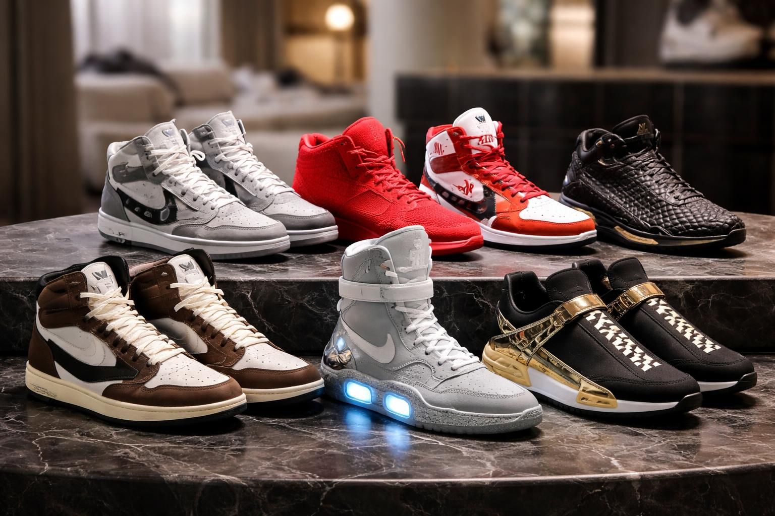 découvrez les paires de sneakers de luxe les plus chères au monde actuellement, alliant exclusivité, design unique et prestige pour les amateurs de mode et de collection.