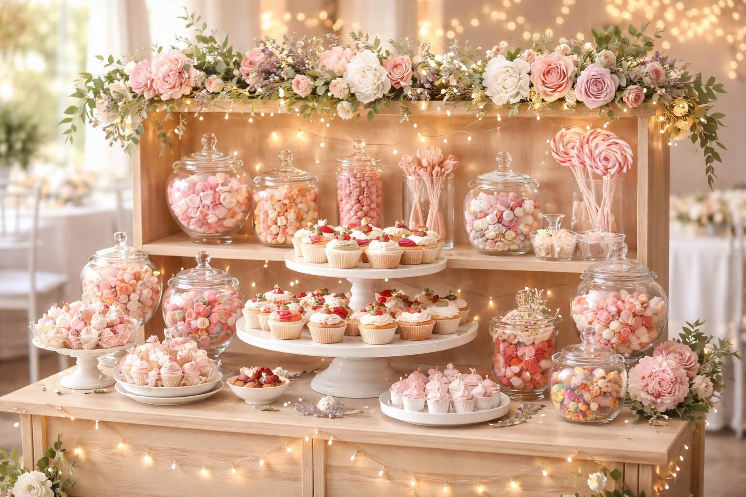 découvrez nos conseils pour créer un meuble "candy bar" élégant et gourmand, parfait pour éblouir vos invités lors de votre mariage.
