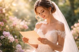 Vœux de la mariée : faites briller votre amour avec des mots puissants