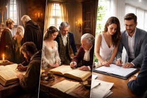 L&rsquo;importance historique du registre de l’état civil pour un mariage à travers les siècles