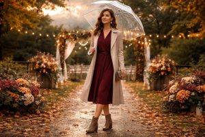 Comment adapter votre tenue pour un mariage en octobre aux caprices de la météo
